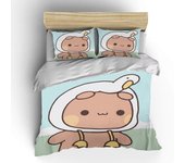 3PCS Quilt Cover Bubu Dudu Cartoon Cute Bear Kawaii Christmas Gift King Twin Double Child Bedding Set Microfiber or Polyester Duvet Cover Set