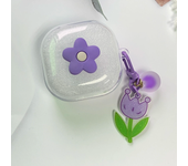Case For Samsung Galaxy Buds FE Buds Pro Buds2 Protective Earphone Cover For Samsuing Galaxy Buds Live With Spring Bracelet