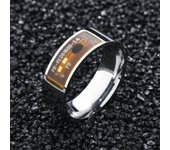 Anillo con tecnología NFC, anillo deportivo, anillo con tecnología inteligente NFC de acero inoxidable