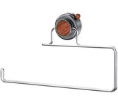 Strong Suction Cup Kitchen Tissue Holder Rotated Rust-proof Cling Film Storage Rack Wall Mounted Reusable