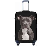 Custom Frenchie Dog French Bulldog Travel Lage Dust Proof Suitcase Cover Protector Fit 18-32 Inch