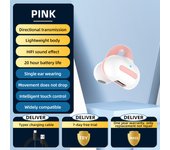 Ear-Clip Sport Bluetooth Headphone DT3.0 HIFI Music Single Earring Wireless Earphone Touch With Mic Business Headset In-Ear TWS