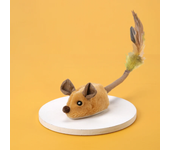 Gato Correr Inteligente Muñeco de Ratón Eléctrico Moviéndose Aleatorio Juguetes de Estimulación de Gato Autoplay de Peluche
