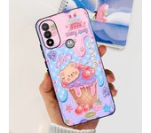 For Motorola Moto E20 E30 E40 Phone Case Soft TPU Silicone Fundas Dragon Marble Luxury Girly Painting Capa For Motorola E40 4G