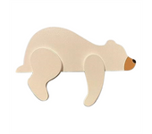 Verde Adorno de Oso de PVC para Decoración y Chimenea B