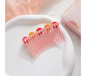 Peines de pelo Kawaii para niños y niñas, peine con flequillo, pinzas para el cabello, tocado de pasador, horquilla de fresa de dibujos animados, peine para bebé, novedad