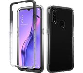 For Oppo A54 a74 A72 A52 A15 A12 A31 A53 a93 Reno 4 Lite 5G huella dactilar silicona translúcida cubierta protectora de todo