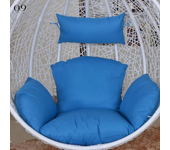 Hanging Swing Egg Chair Cushion Cover Patio Large Round Papasan Pad Detachable Garden Lounger Cushion Cover  (No Filling)