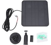 6V 5W Solar Panel for Video Doorbell IP65 Water Resistant with 9.8ft Cable 360° Adjustable Bracket Outdoor Camera Solar Charger