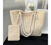 Fashion Large Capacity Straw Tote Bag Designer Women Handbags Handamde Woven Summer Beach Bag Casual Bali Big Purse