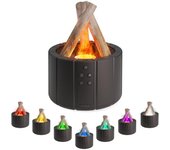 H9 USB Air Humidifier Aroma Diffuser with Remote Control Ultrasonic Bonfire Flame Home Essential Oil Fragrance Perfume hine
