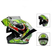 Casco integral moto mujer aire libre modular hombre MX Carreras de Locomotora