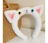 Lovely Non-slip Plush Animal Headband Kawaii Korean Style Funny Hair Hoop Chicken Rabbit Face Washing Hair Hoop Children