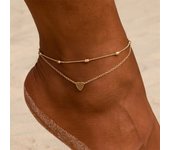 New Heart Female Anklets Foot Jewelry Leg New Anklets On Foot Ankle Bracelets For Women Leg Chain Jewelry S