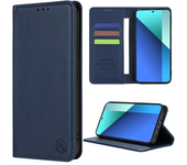 Wallet Skin Friendly Strong Magnetic Card Slot Flip Leather Case For Xiaomi Redmi Note 13 Pro+ 12 12S 11 11S 10 9 Pro 8T 7 Cover