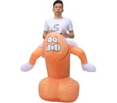 Halloween Party Inflatable Cycling Doll Riding Men's Root Costume