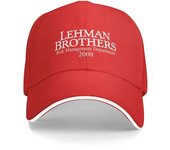 Fashion Lehman Brothers Risk Management Department 2008 Baseball Cap Brand cap Thermal Visor Man Women's