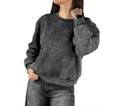 Plain Cropped Woman Tops Thick Cold Sweatshirt for Women Autumn and Winter Warm Pullover High Quality 2025 Trend Nice Color M E