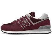 Leten Authentic  NB 574 Light Gray Claret / Grey Men Women Sneakers Work shoes