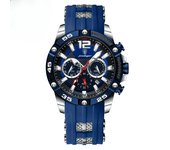 Marca suiza multifuncional nuevo reloj para hombre reloj de cuarzo con banda de silicona