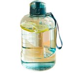 Botella deportiva de 1,5L, hervidor de agua de gran capacidad de  con pajita, botella de agua para bebidas