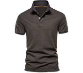 nuevos Polos de algodón para hombre, Polo clásico de Color sólido, Polo Social de negocios informal de alta calidad para hombre