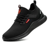Zapatos De Seguridad Para Hombres Con Punta De Acero Antideslizante Zapatillas De Trabajo Indestructibles Ajustable Para Adultos