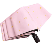 Paraguas automático plegable para hombres y mujeres, sombrilla bonita para estudiantes, Anti-ultravioleta, lluvia y sol, doble uso