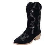 Botas Altas De Otoño E Invierno Para Mujer Botas De Moda Occidental, Botas De Cuero Con Cremallera Lateral Para Mujer