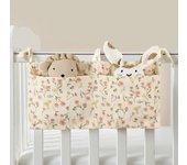 Cotton Bedside Diaper Cute Item Nappy Storage Organizer Baby Crib Bottle Trolley Hanging Bag Bedding Caddy Stacker