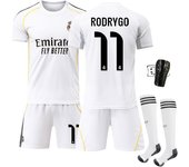Real Madrid 2025/26 Official Replica Home Jersey Set -  For Adult/kids - With Shirts + shorts + socks + pad