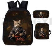 3Pcs Set School bags with Lunch bag Pencil Case,Custom Backpack Add with Your Logo or text , Kids Bags with 3D Football Printed