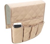 2pcs Waterproof Sofa Armrest Organizer Sofa Arm Caddy  Tidy Hanging Storage Pocket for TV Remote Control,Phone,Book,Snack,Glasse