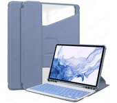 Keyboard Case for Samsung Galaxy Tab S9 FE 10.9 inch SM-X510 X516B with Pen Slot Case 360 Rotation Spanish Keyboard