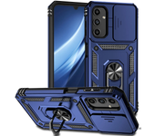 For Samsung Galaxy A25 A35 Soporte De Automóvil Sólido Huella Dactilar Tapa De Teléfono Móvil Popular Ventana Móvil Militar