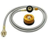 Outdoor camping gas stove propane spare parts adapter, cable, cylinder converter, fuel tank coupler, burner extension cable