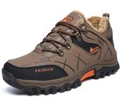Winter Hiking Shoes Men Outdoor Mountain Snow Boots  Anti-collision Leather Sneakers Waterproof Keep Warm Men's Casual Boot