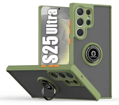 Funda magnética mate para Samsung Galaxy S25 S24 S23 S22 S21 S20 Ultra FE 5G S10 S9 Plus Lite, Funda con soporte de anillo