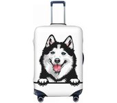 Custom Frenchie Dog French Bulldog Travel Lage Dust Proof Suitcase Cover Protector Fit 18-32 Inch