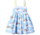 Baby Girls Sleeveless Summer Dress New Year 2024 Lovely Toddler Children Cotton Clothes Casual for Kids 2-7year