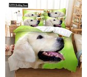 Super Soft Winter Duvet Cover Set 3d Pet Dog Comforter Bedding Sets Covers Cute Animal Pug Child Adults Size Bedset Bedclothes