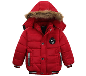 2 3 4 5 6 Years Winter Baby Boys Jacket Classic Keep Warm Fashion Girls Coat Hooded Zipper Outerwear Birthday Gift Kids Clothes