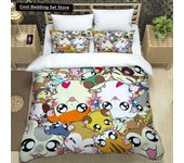 3D Printing Cartoon Lovely Hamtaro Bedding Set Duvet Cover Pillow Set Birthday Gift Children quilt cover Bedding Home Textiles