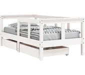 vidaXL Estructura de Cama Infantil con cajones Madera de Pino 80x160cm