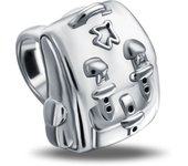 925 Sterling Silver Galaxy Blue Stars & Heart-Shaped Beads Fit Pandora Original Bracelet Charms Beads Women's Jewelry Gift