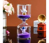 New 5/10/30/60 Min Creative Astronaut Sand Clock Hourglass Timer Transparent Glass Gifts As Delicate Home Decorations Pendant