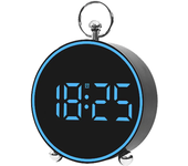 Reloj despertador LED para escritorio/pared, reloj electrónico de viaje con temperatura para decoración de dormitorio y oficina