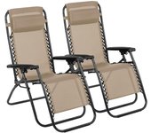 Silla plegable gravedad cero pack de 2 sillas tumbona ajustable sillón reclinable con reposacabeza gravedad, medida 190x58x30, peso 6kilos  cero para playa, jardín, terraza, patio