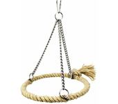 Bird Rope Ring Swing Toys Budgie Cockatiel Hanging Cage Hammock Perch Parrot Toy