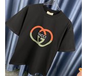 FSTN07  GU--CCI Men's T-shirt Classic Style Short Sleeved Horse logo Business Casual Round Neck Men's T-shirt